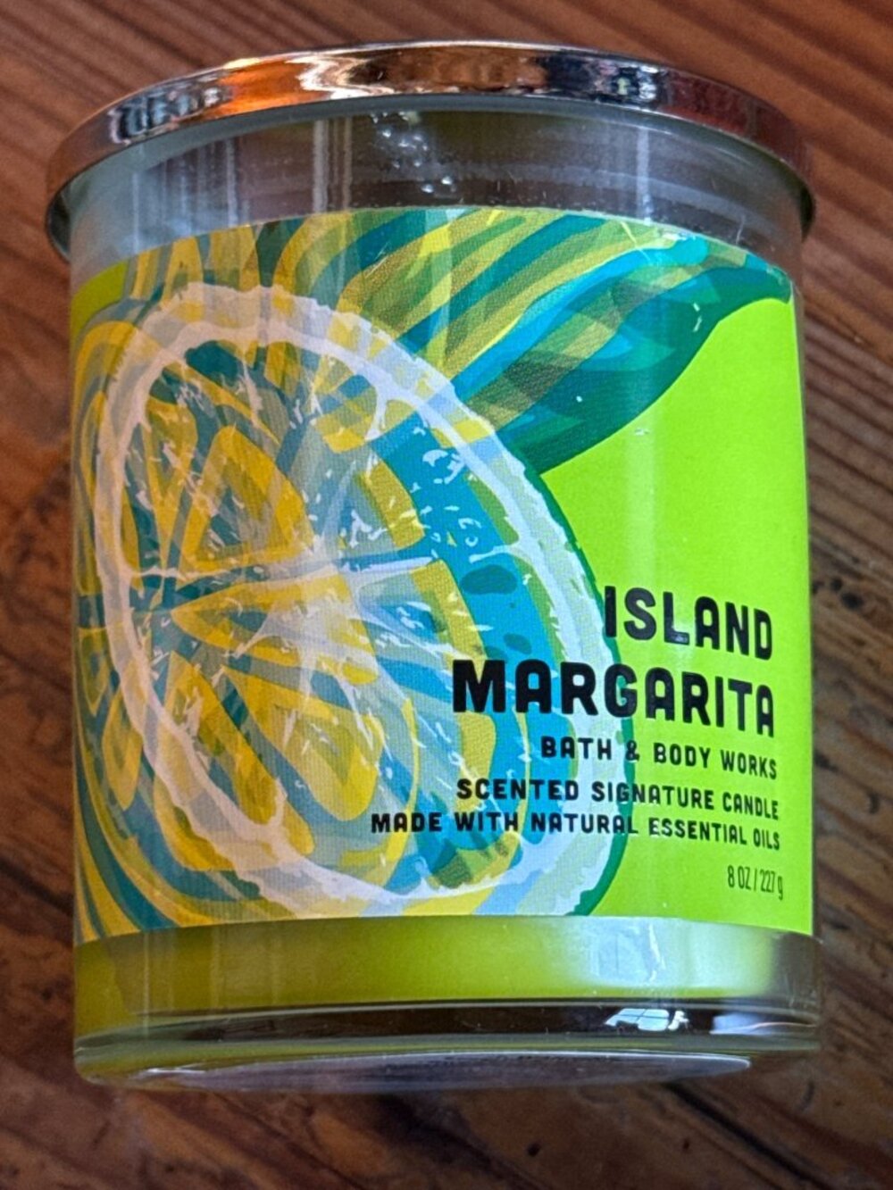 Bath & Body Works Island Margarita Scented Candle with Essential Oils Brand New